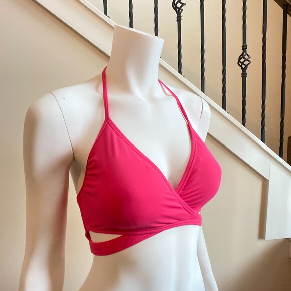 NWT Vince Camuto Women's Swim Top in Dragon Fruit, Size Large - Picture 3 of 14